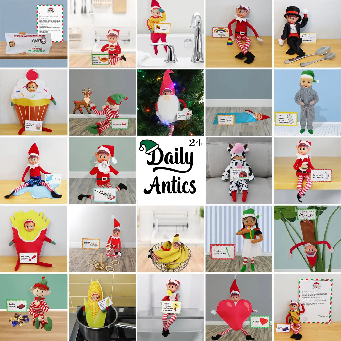 24 day elf pack favourites elf scenes