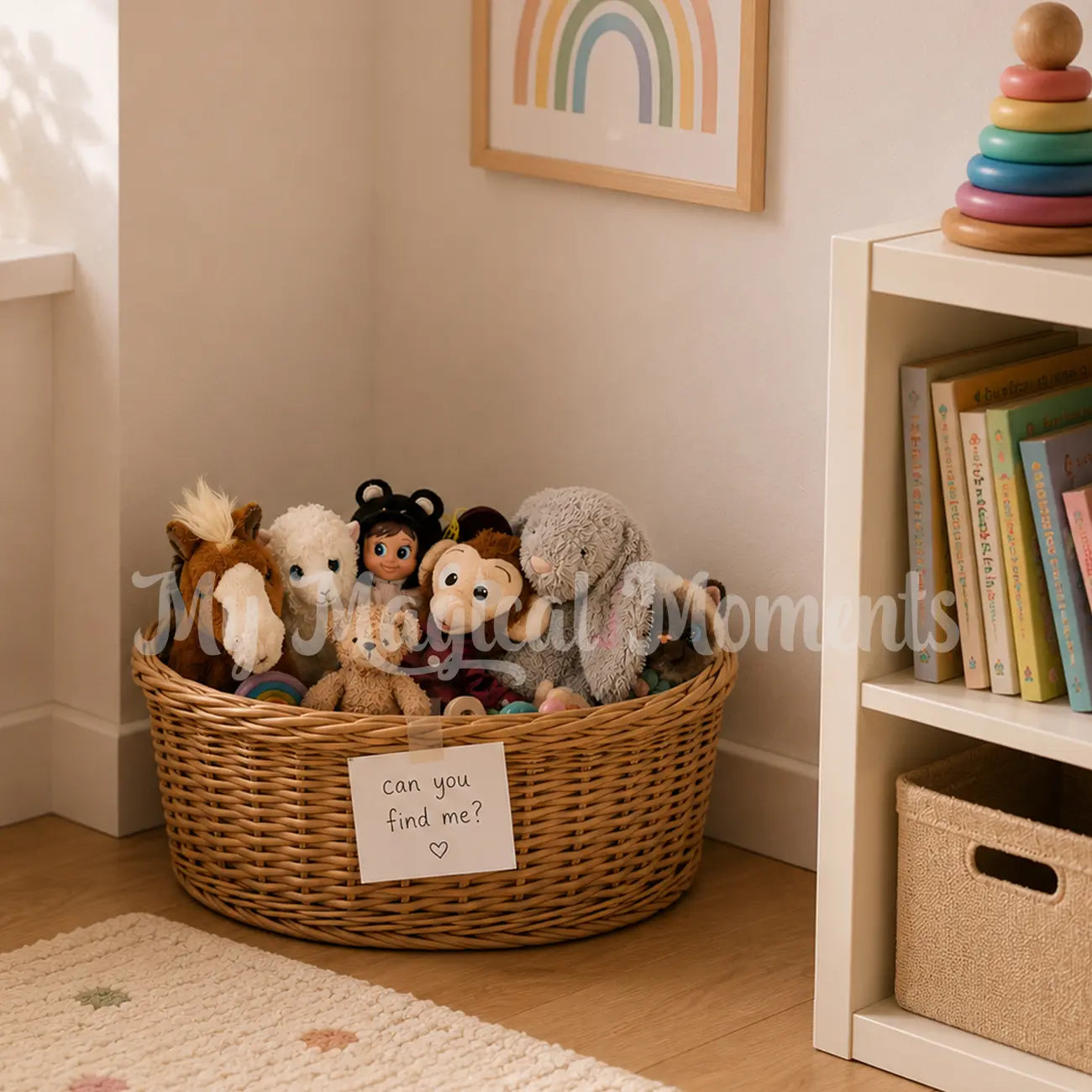 Elves behavin badly dressed as an elf hiding in toys