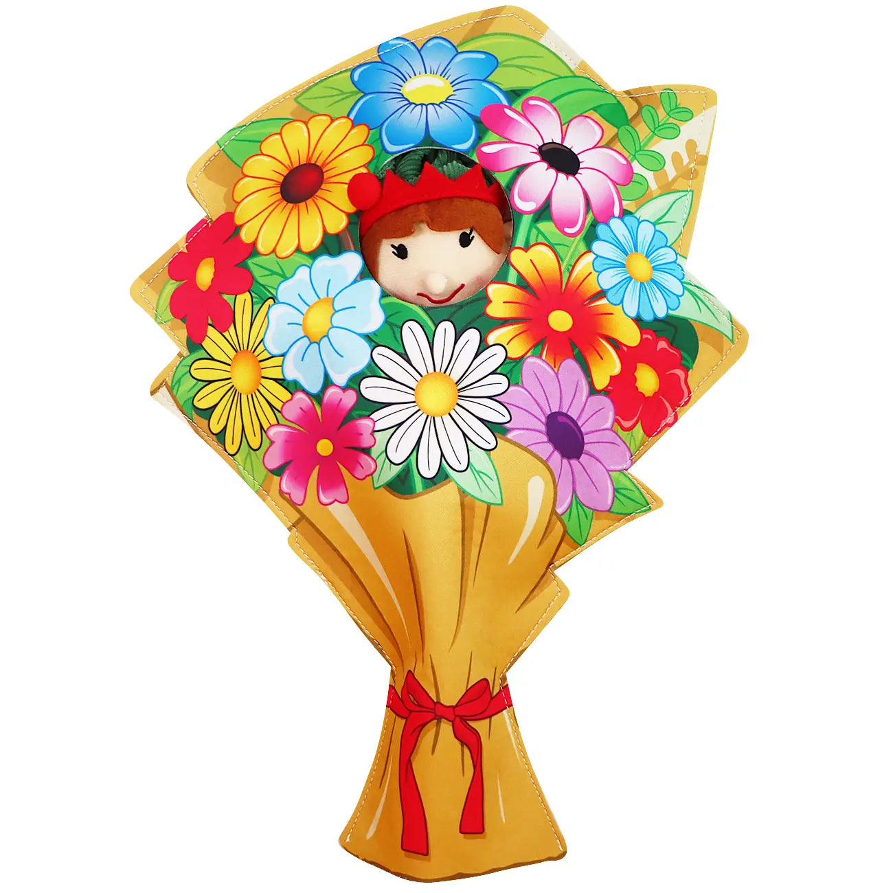 Elf Wearing a bouquet of Flowers Costume.