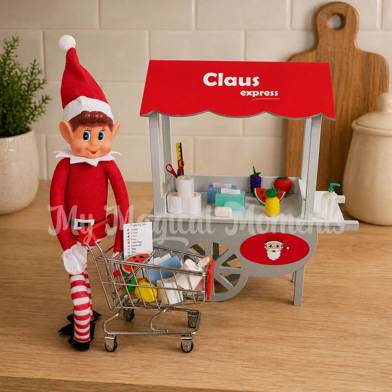 Elves shopping at mini shop