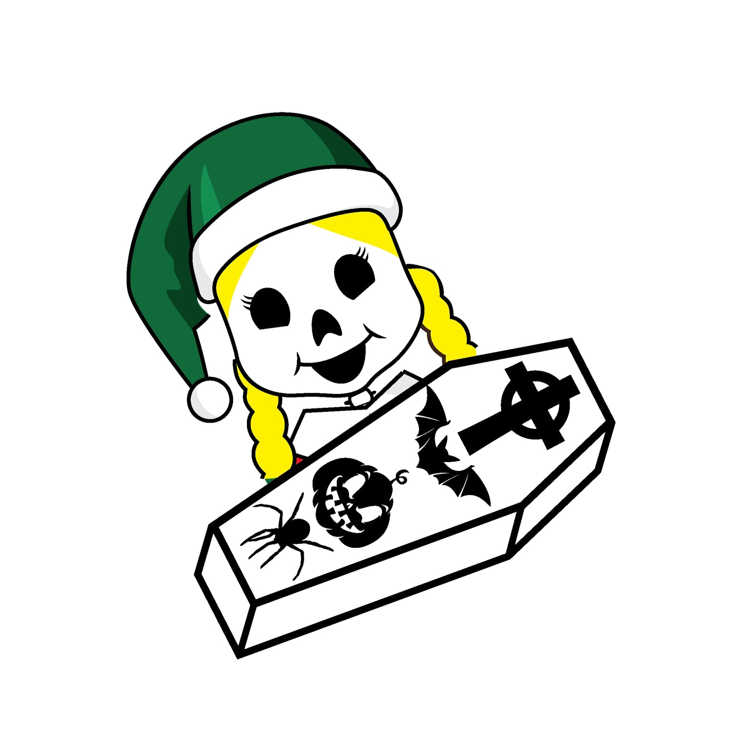 Elf skeleton clipart