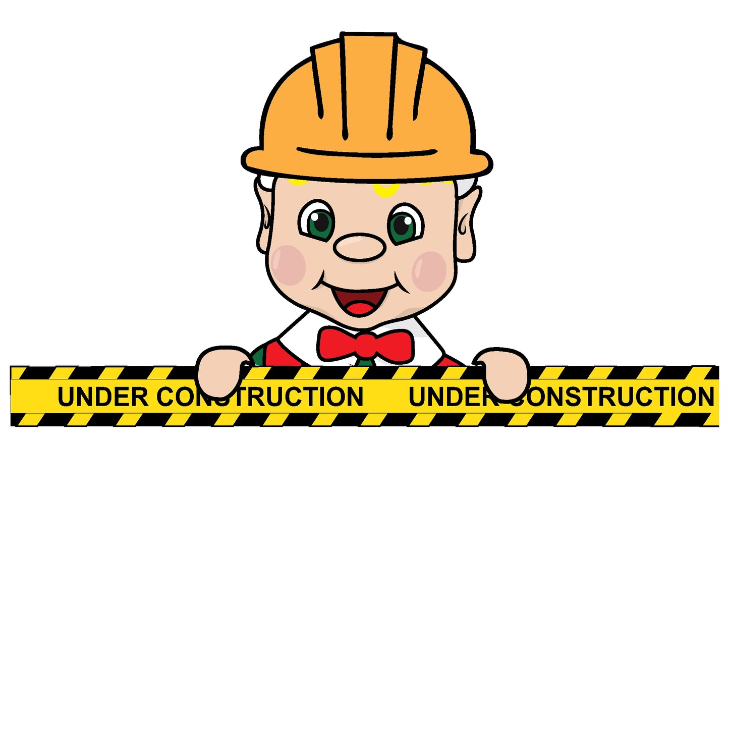 construction scene elf clipart