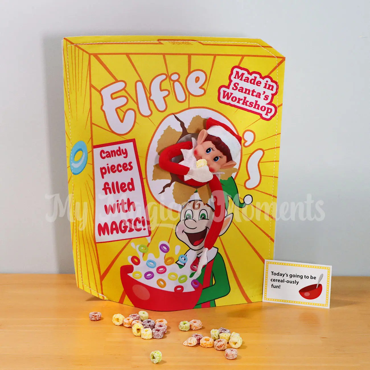 Elves Behavin Badly popping out of Cereal Box Costume