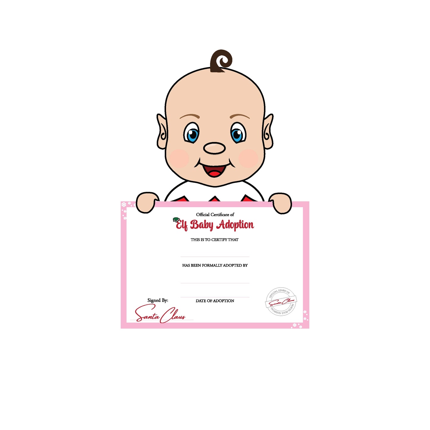 elf baby adoption clipart