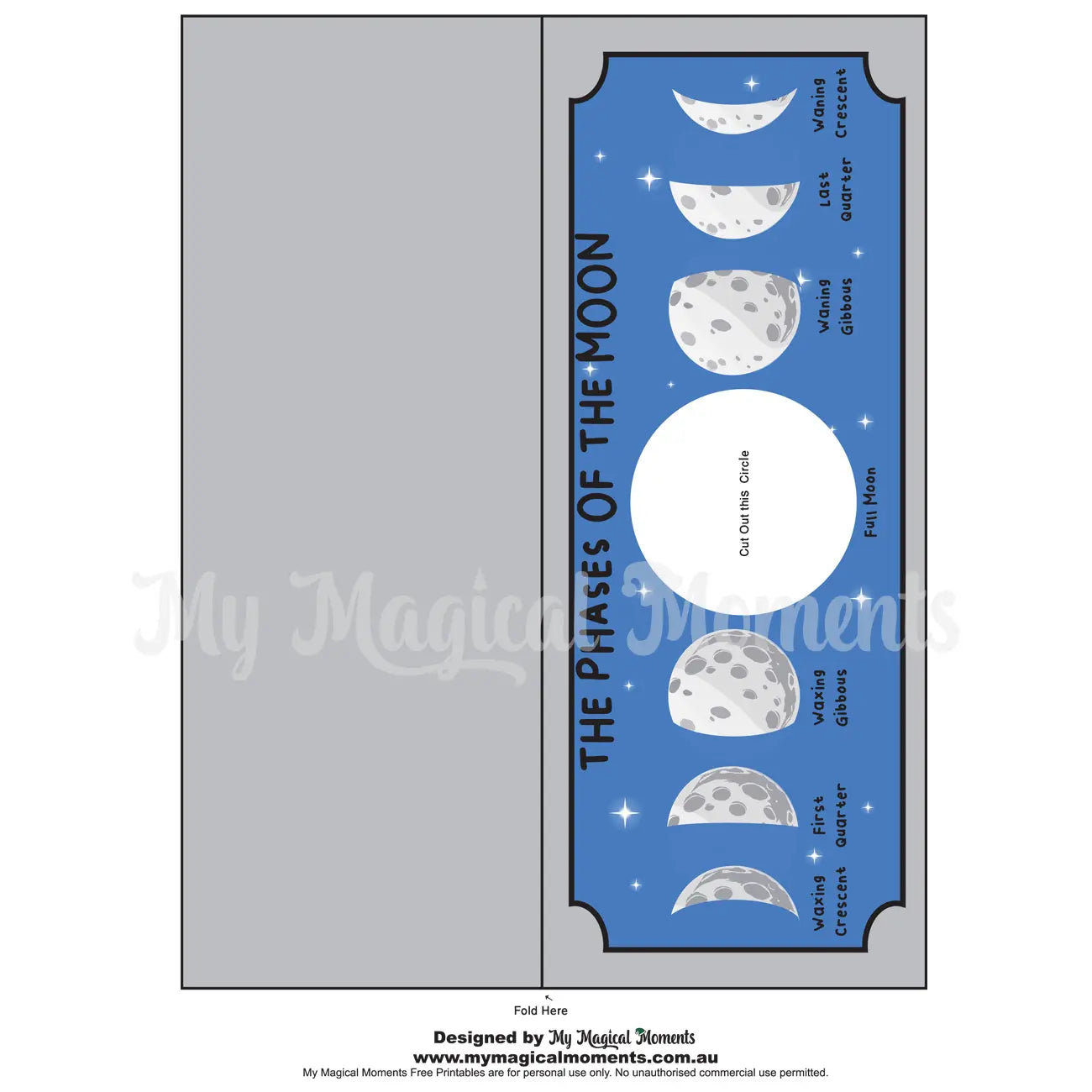 Phases Of The Moon Elf Printable Prank
