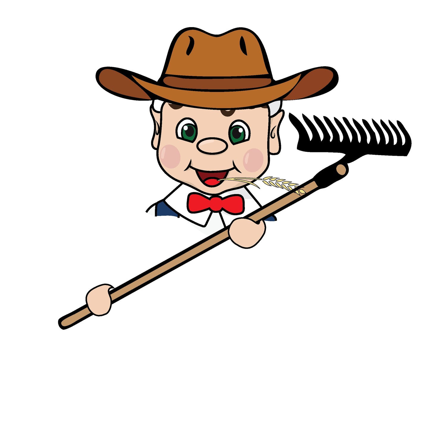 Farmer elf dressed clipart