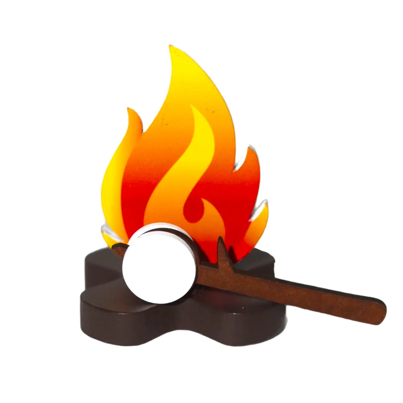 Toasting Marshmallow with fire pit Elf Prop