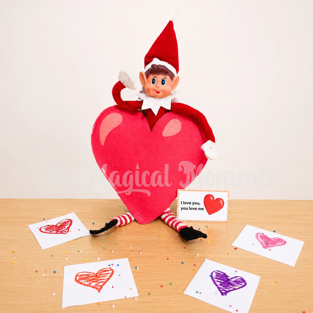 Heart Elf Costume worn by Elves Behavin Badly
