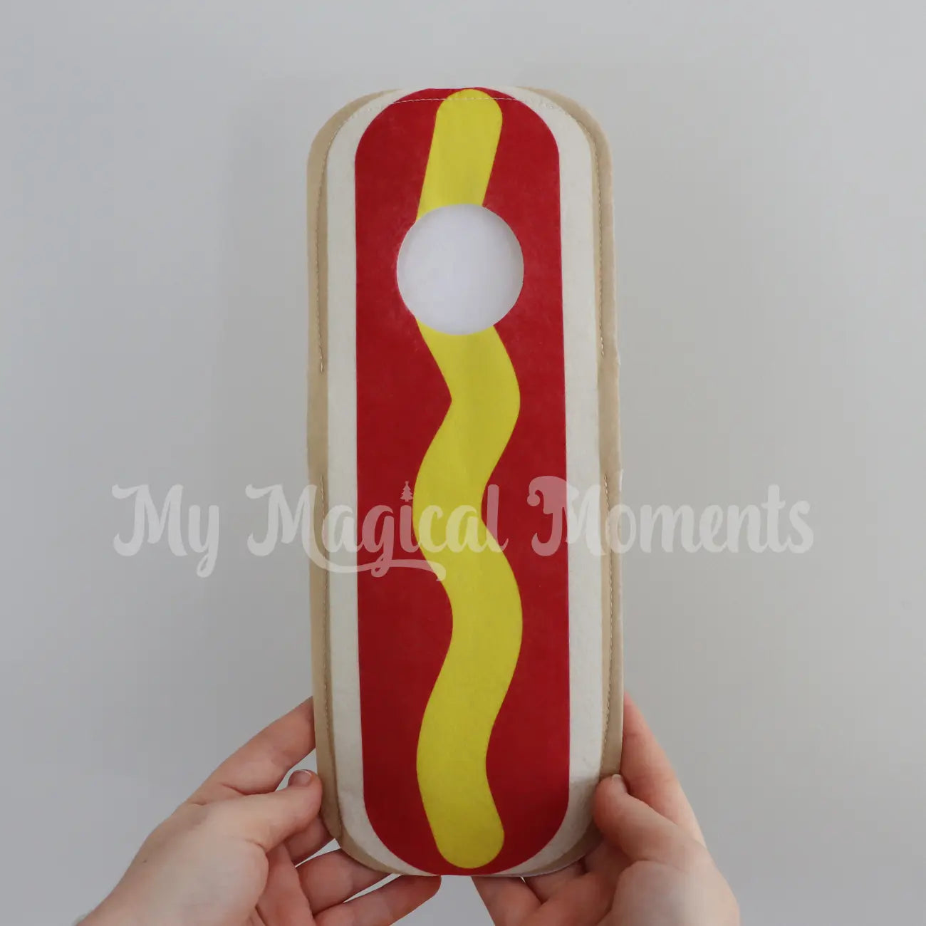 Hot Dog Elf Costume Hand comparison