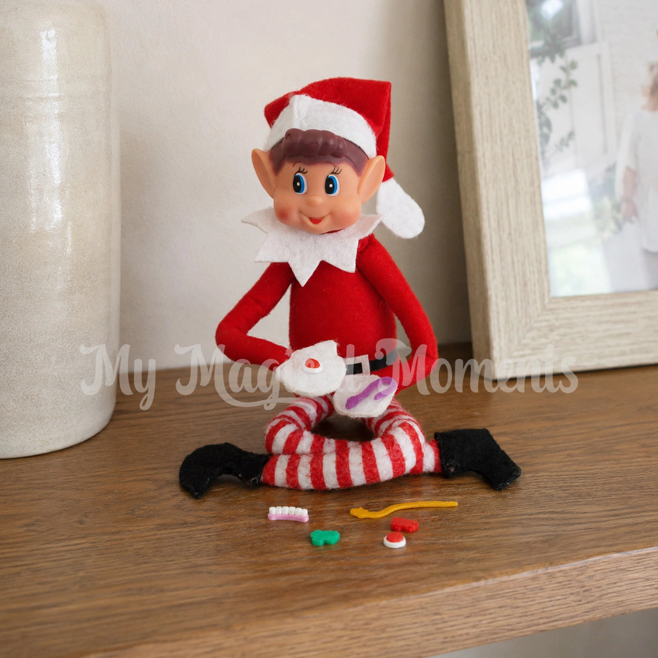 Lollies & chocolate prop in a scene with Elves behavin badly By My Magical Moments