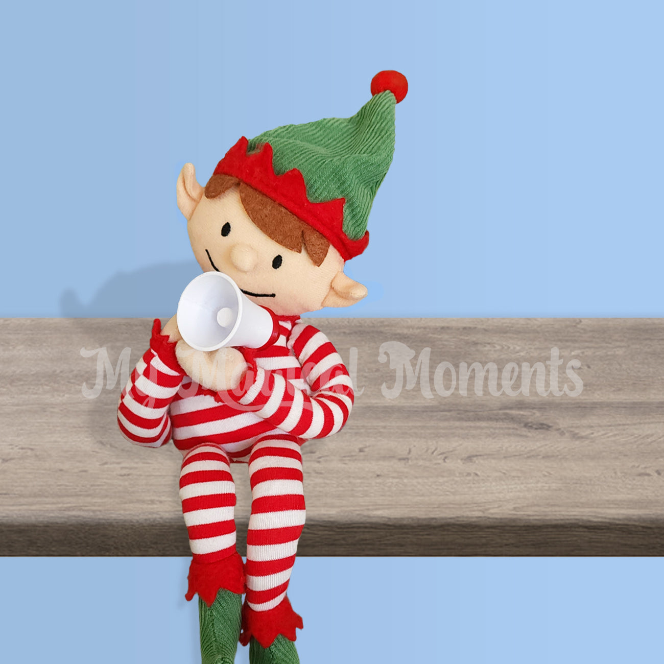 Megaphone elf prop used by Elf for Christmas