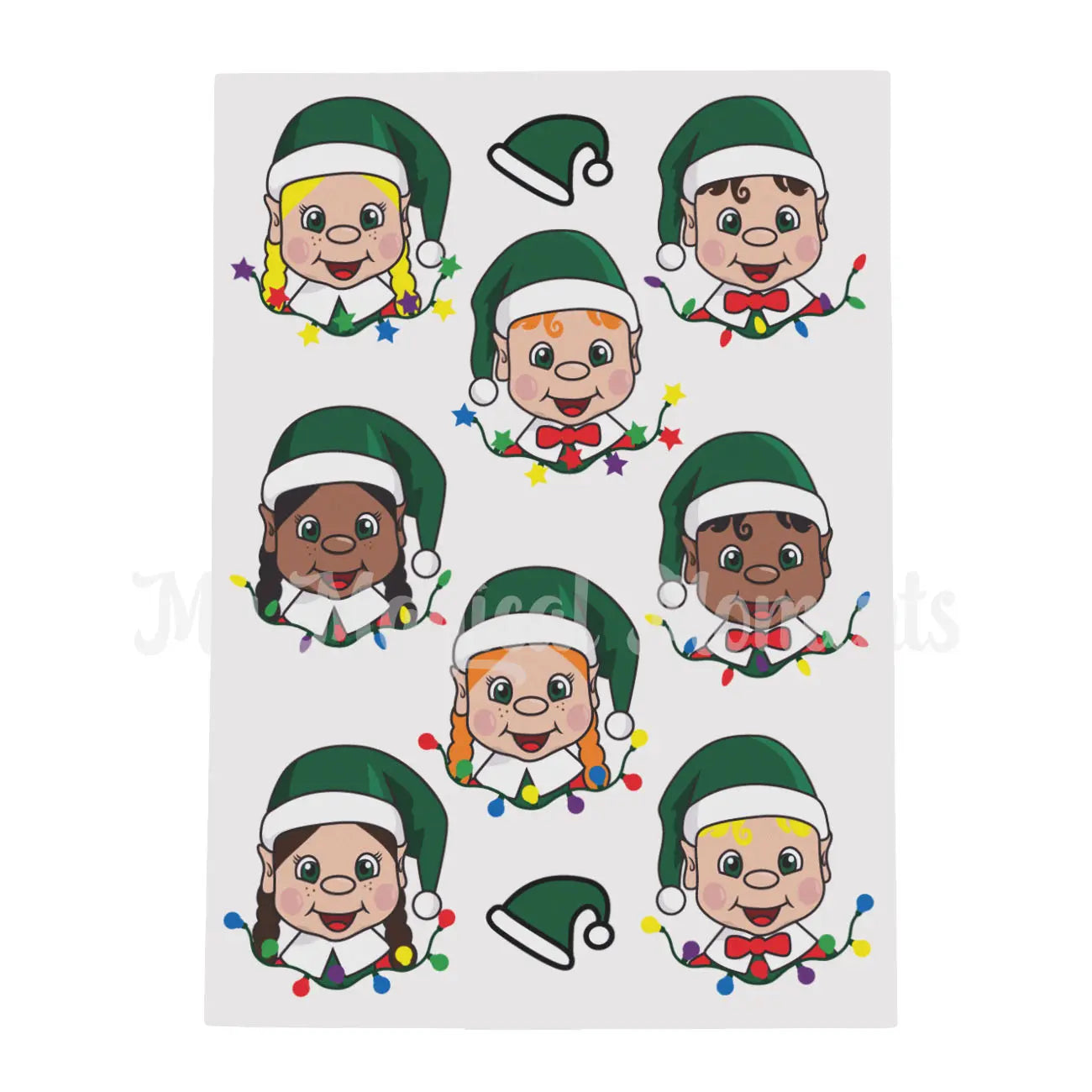 My Elf Friends Branded Temporary tattoo sheets