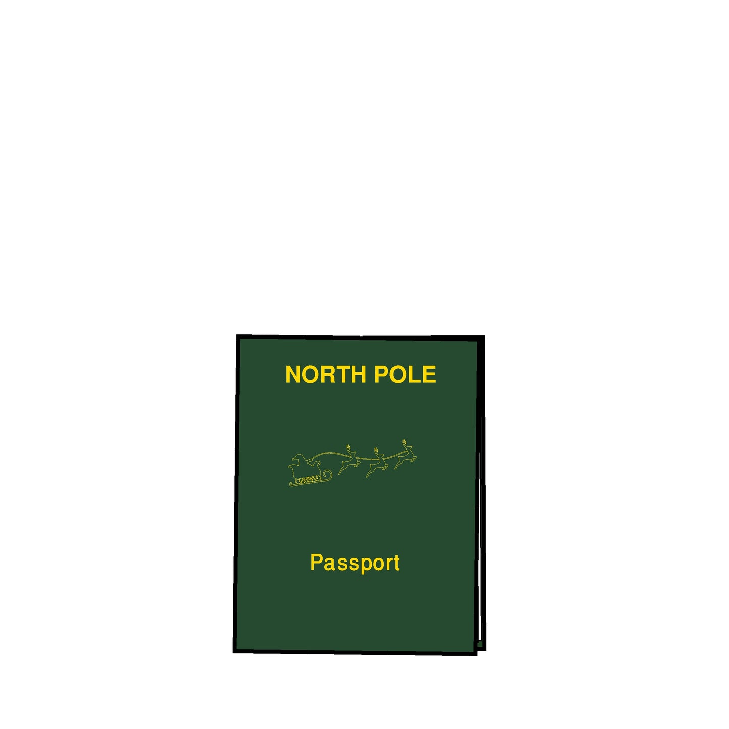 elf passport clipart