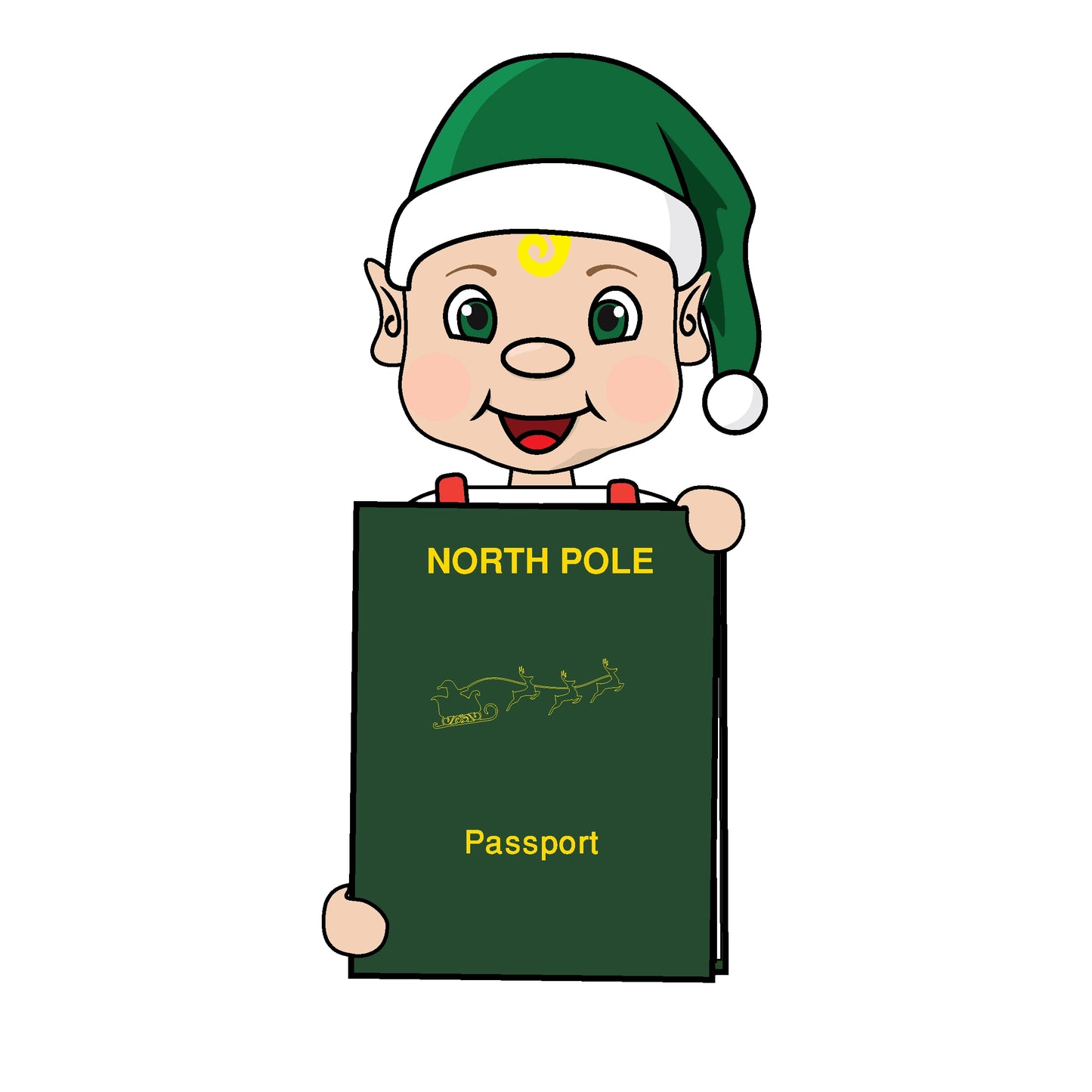 boy toddler elf passport