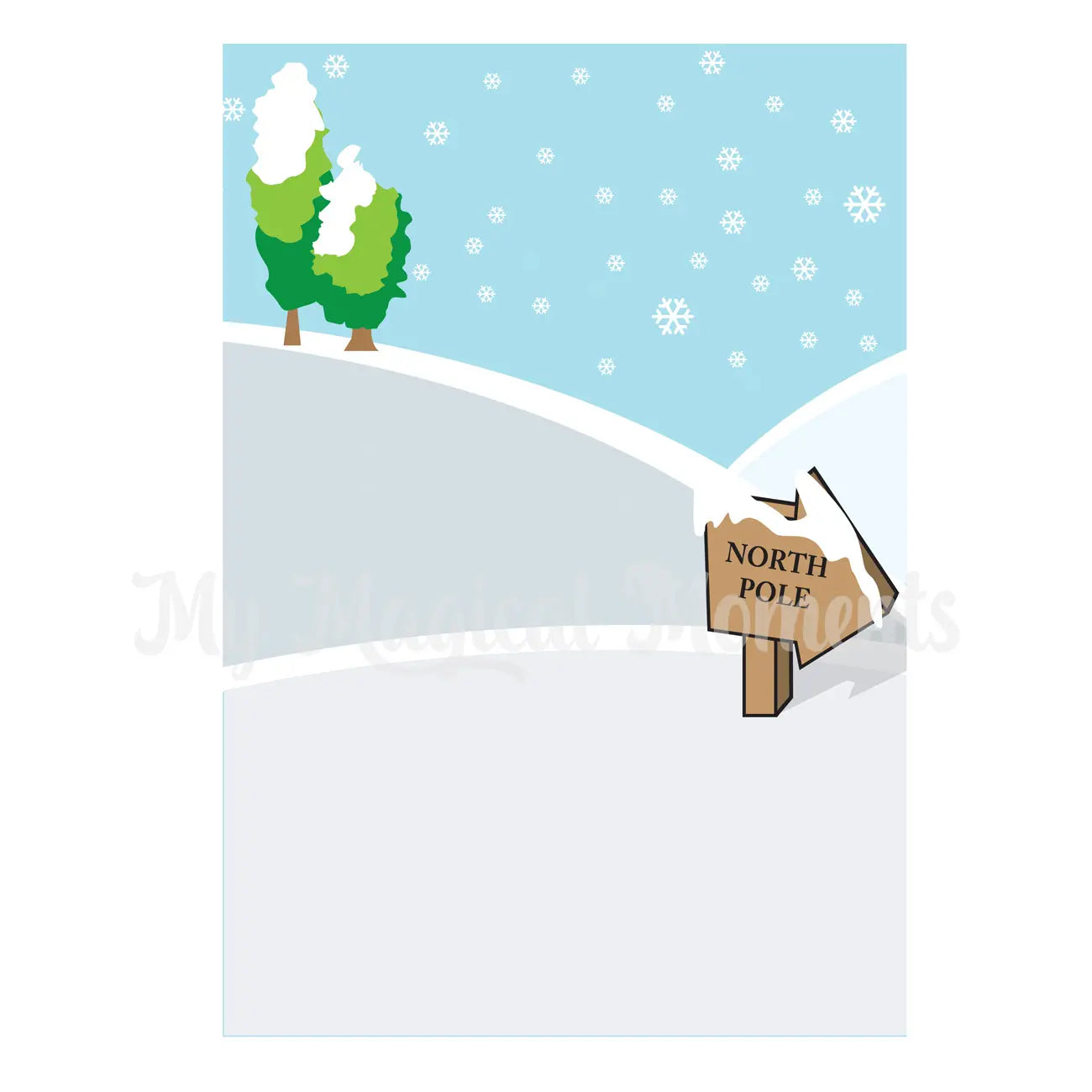 Snow printable side 1
