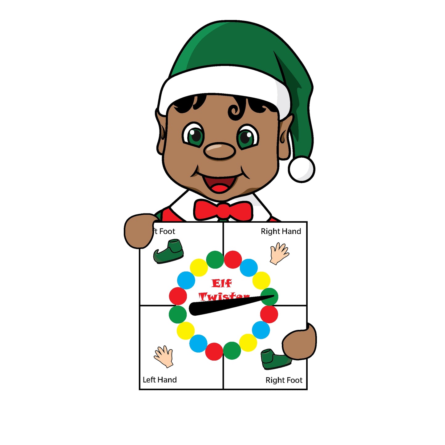 twister elf clipart