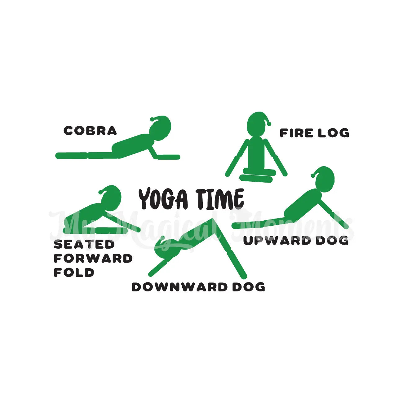 Elf Yoga Positions Printable