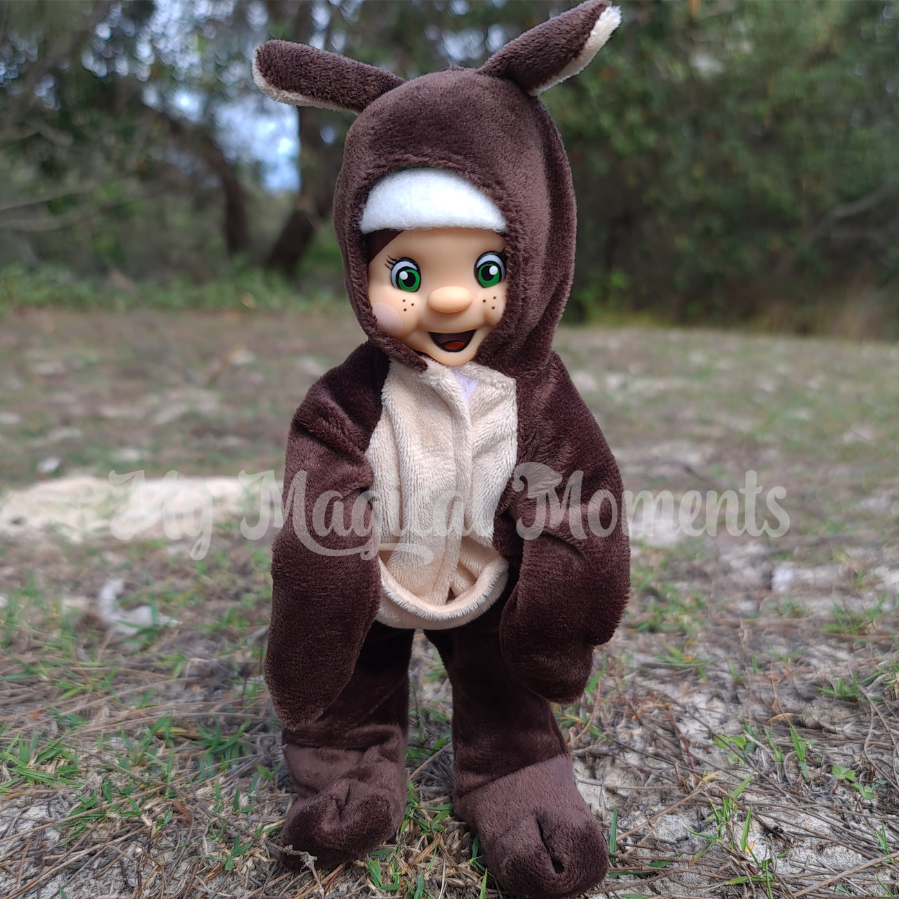 Elf dressed as a kangaroo on Bribie Island
