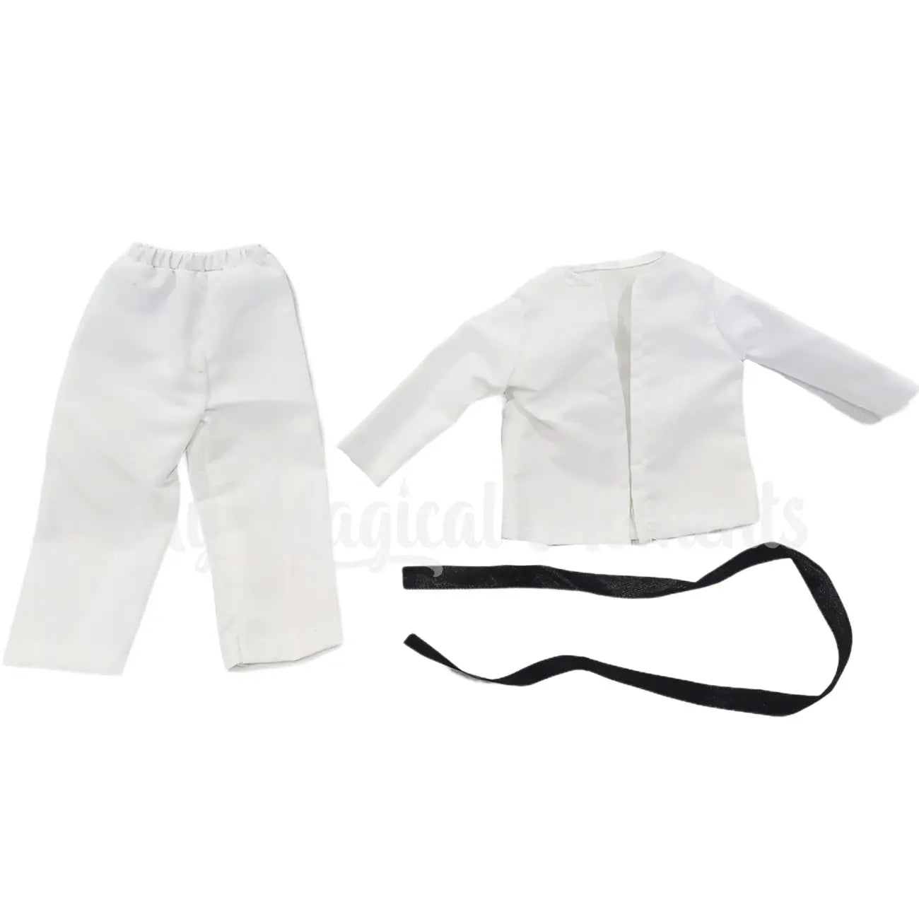 Karate Elf Costume with black belt