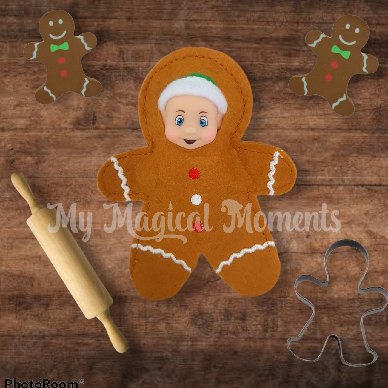 Elf baby Gingerbread being baked
