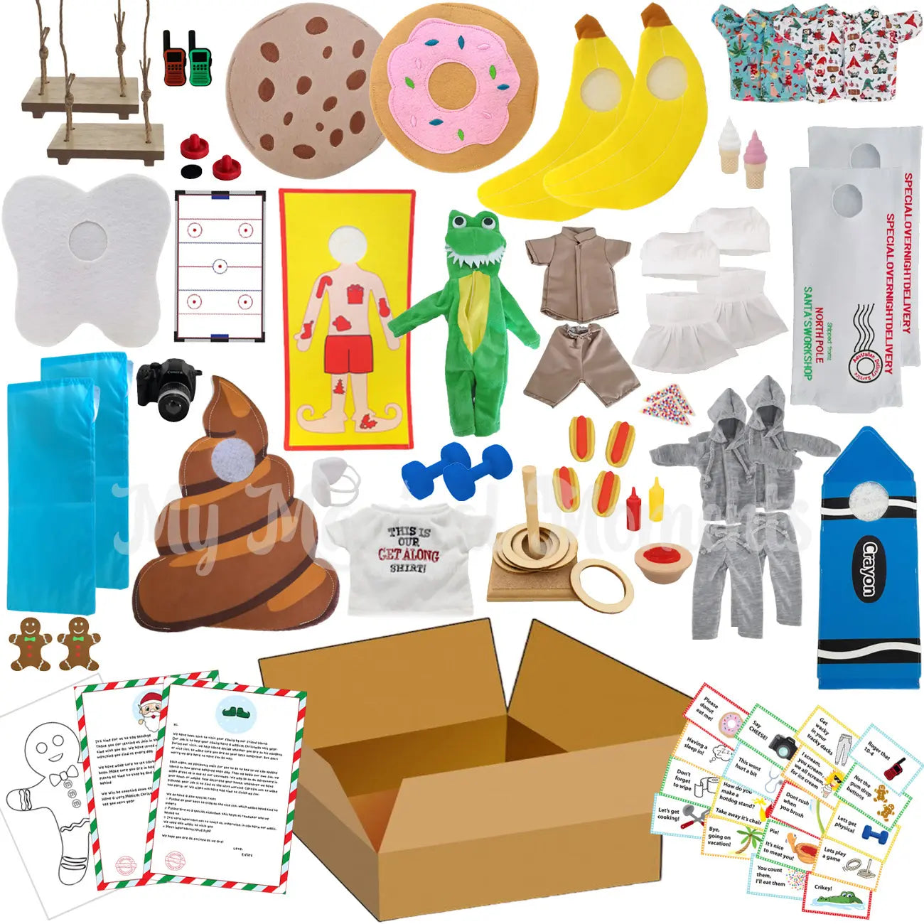 24 day kit for two elves, Everything needed for your elf visit