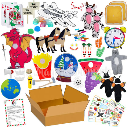 24 Day Elf Kit for Elves Collection of Props & Costumes for 2 elves