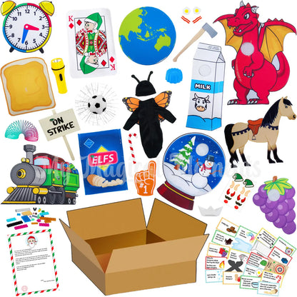 2024 24 day elf kit, all included props and costumes