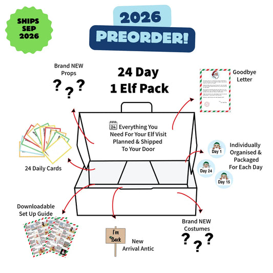 24 Day Pack For 1 Elf - 2026 Pack - PRE-ORDER SHIPS SEP 2026
