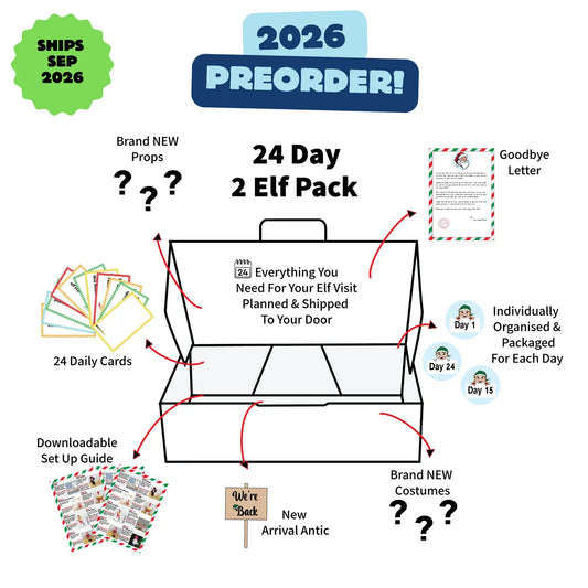 24 Day Pack For 2 Elves - 2026 Pack - PRE-ORDER SHIPS SEP 2026