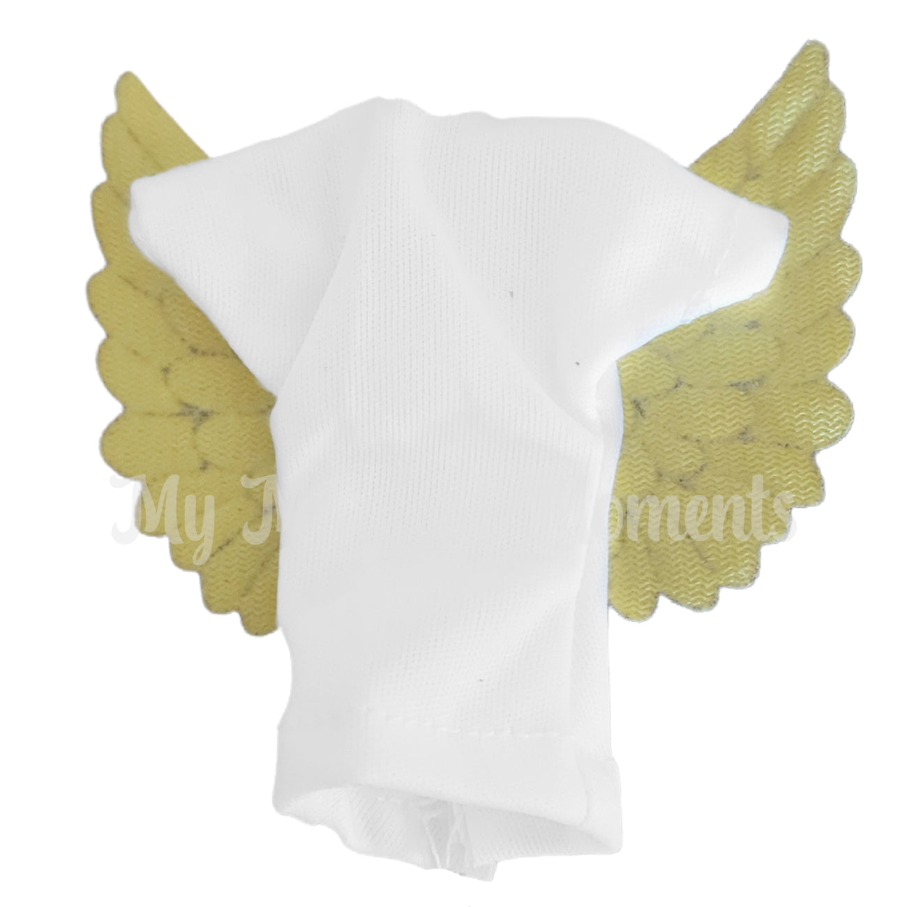Elf toddler angel with gold wings costume