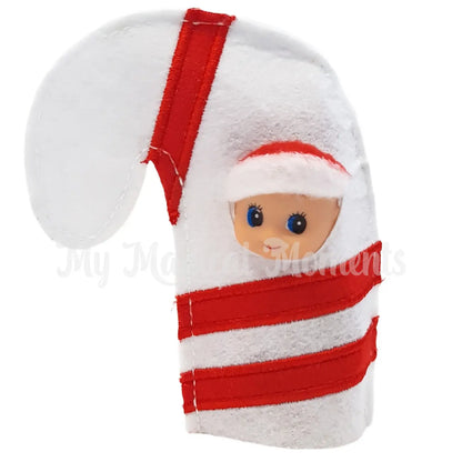 elf baby candy cane costume