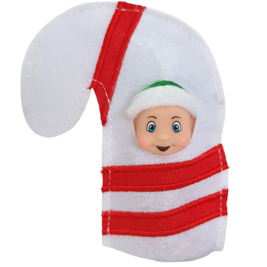 Candy Cane elf baby costume