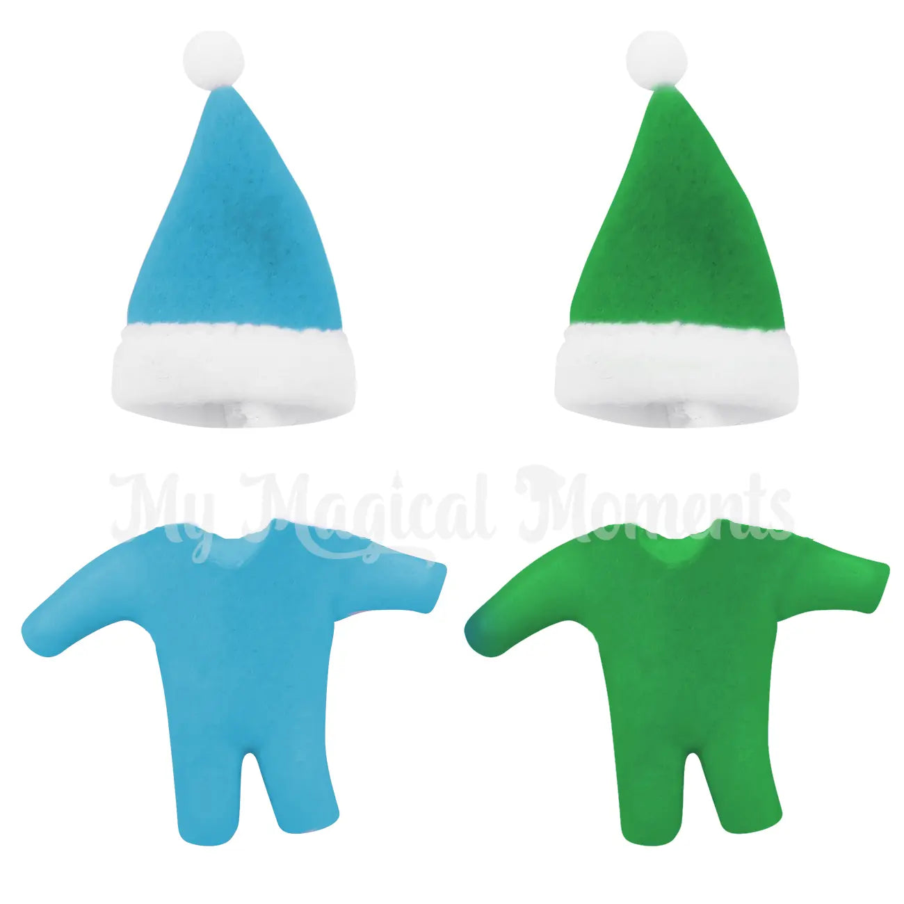 elf baby onsie blue and green