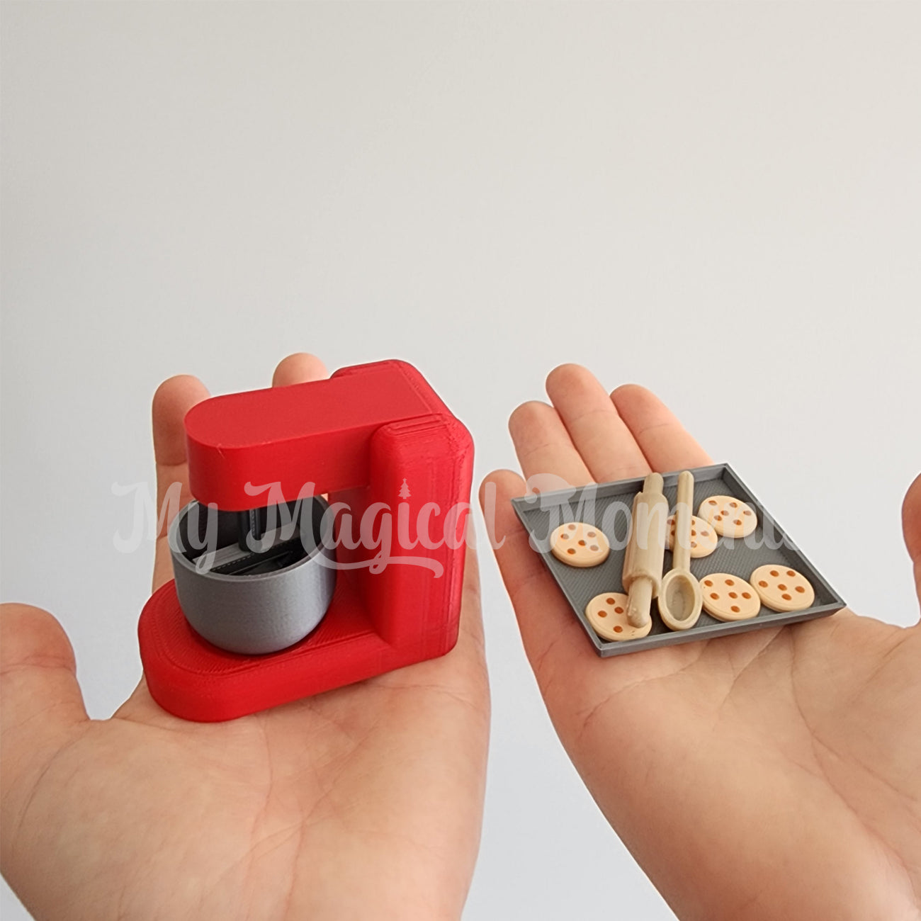 miniature Baking Set comparison to human hands