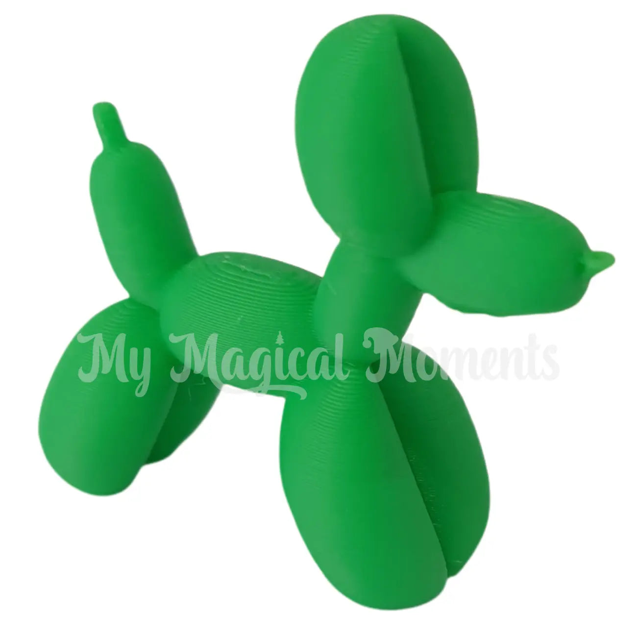 Miniature green elf balloon animal