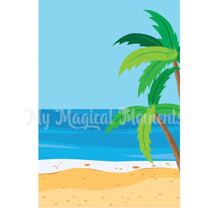 Beach scene printable side 2