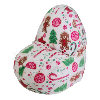 Elf sized bean bag Xmas treat print