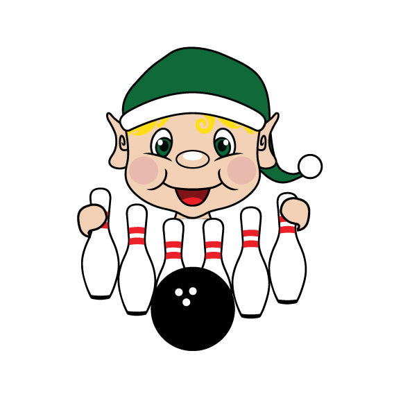 bowling elf clipart