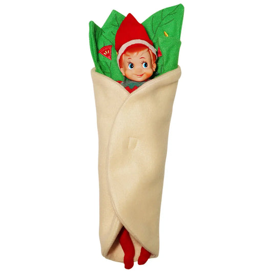Elf wearing a burrito Costume