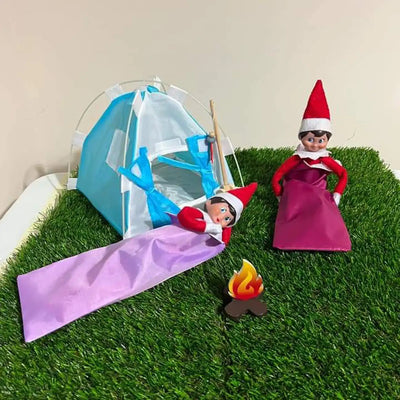 Elf Customer Camping Scene