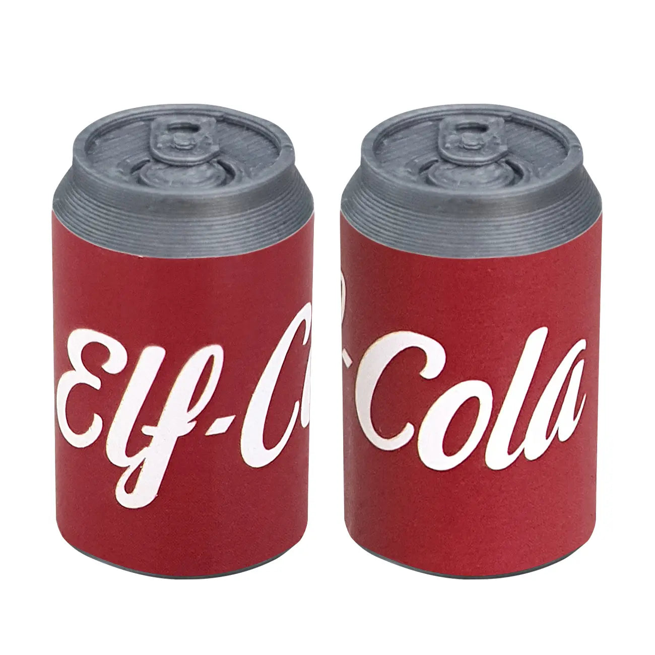 elf sized mini cola soft drink props