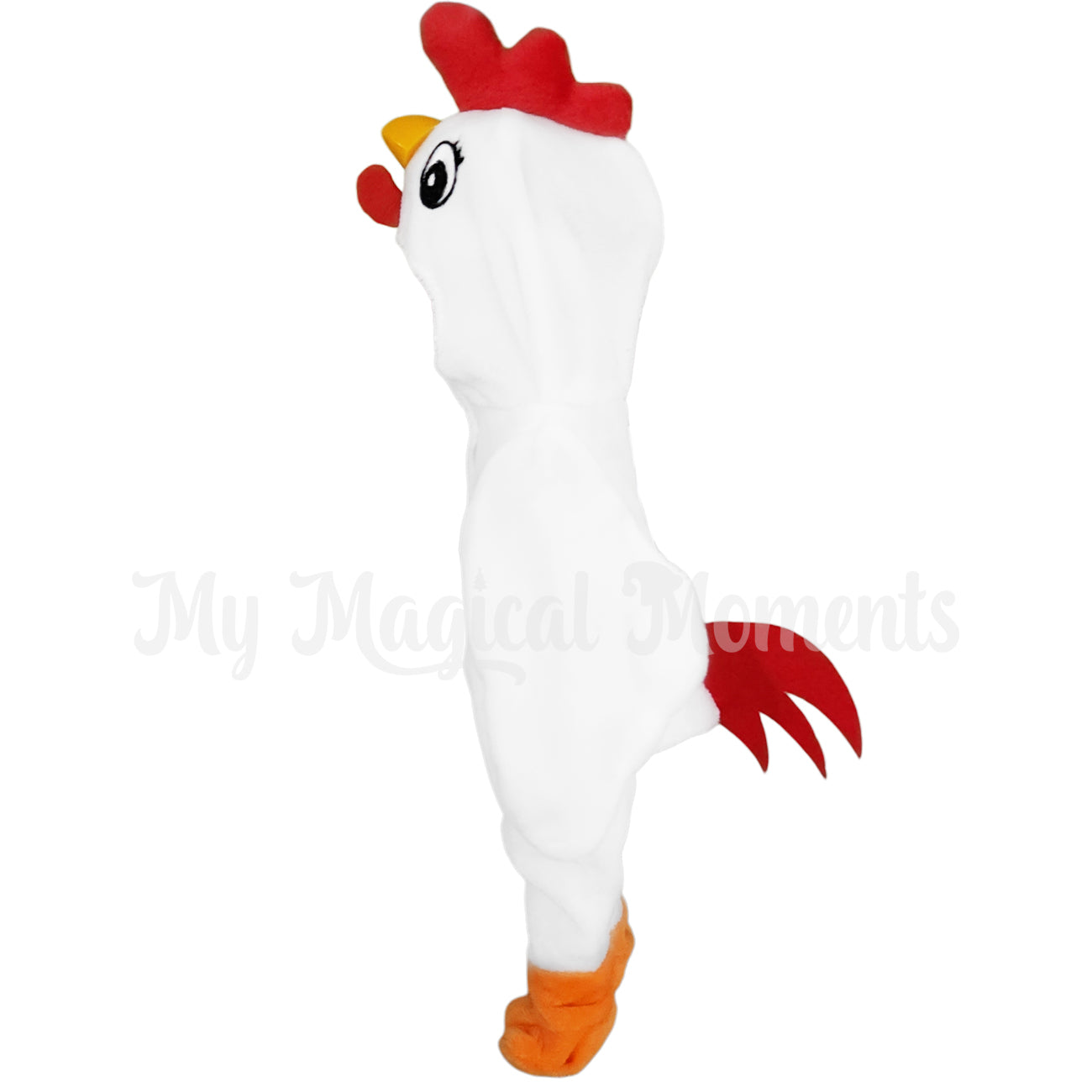 Chicken elf costume side view