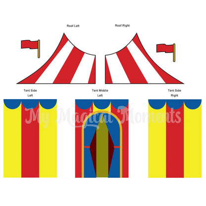 Elf Circus tent printable