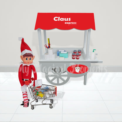 Elves shopping at mini shop