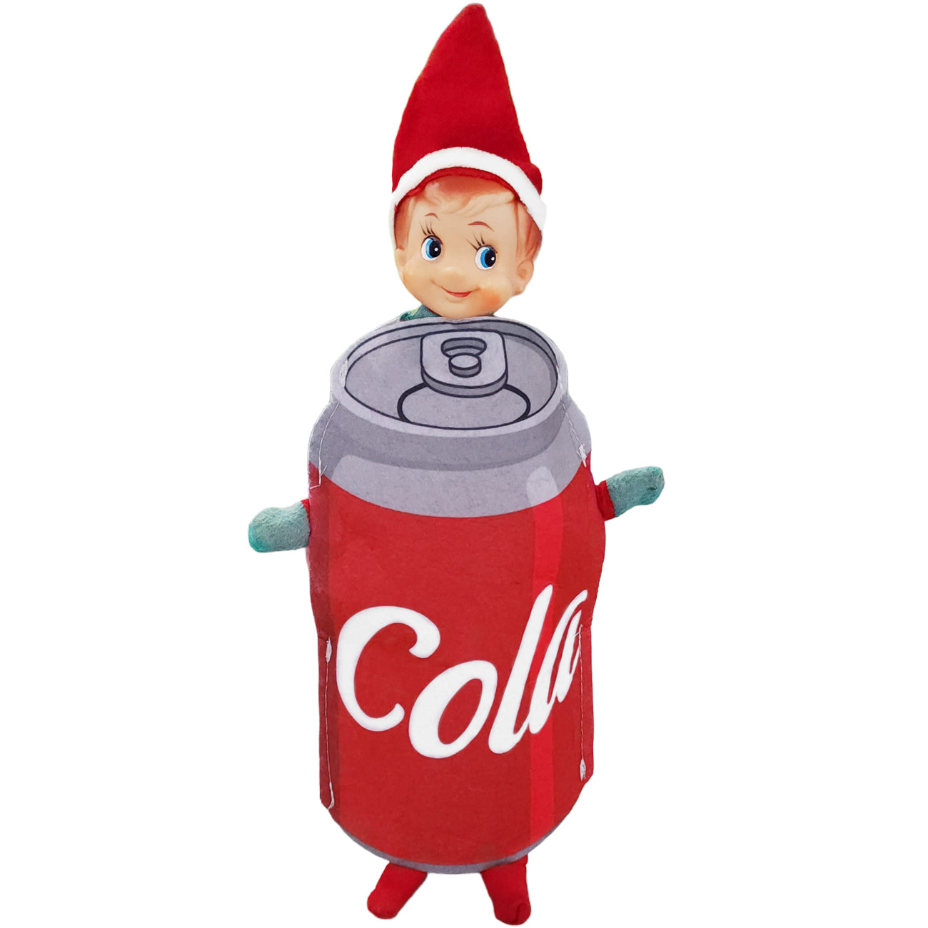 elf dressed as a cola