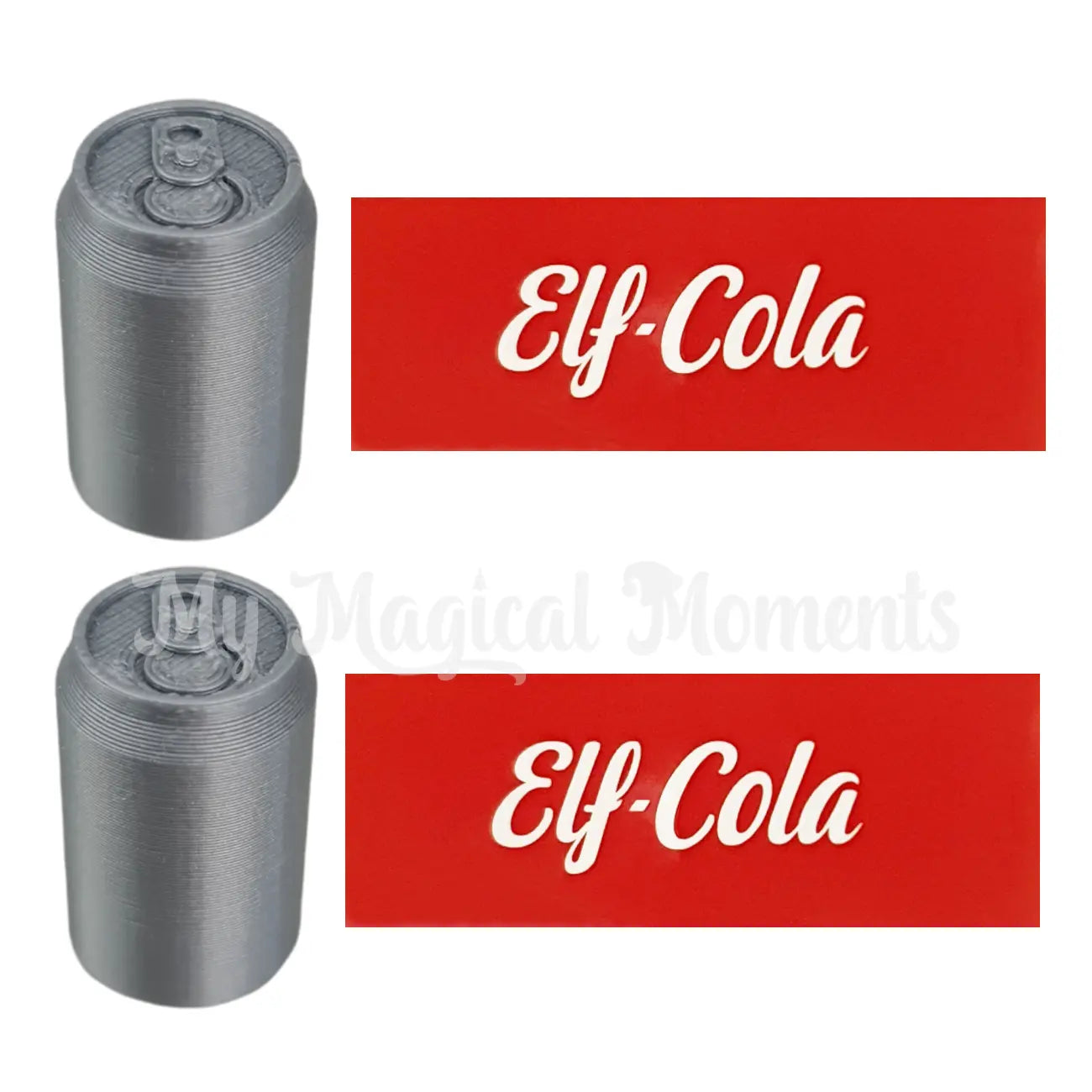 miniature Elf Cola with labels