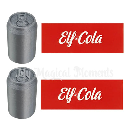 miniature Elf Cola with labels