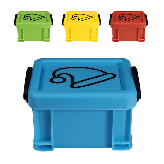 elf sized storage container  with My Magical Moments elf hat logo