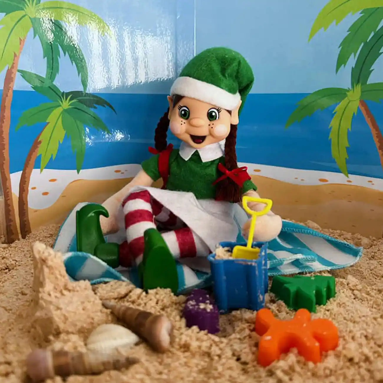 elf friend playing in the sand with sand toys customer photo