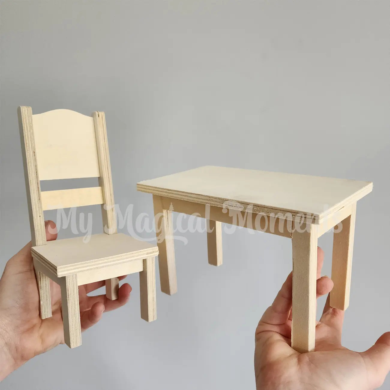 Elf Table & chair Set Size Comparison